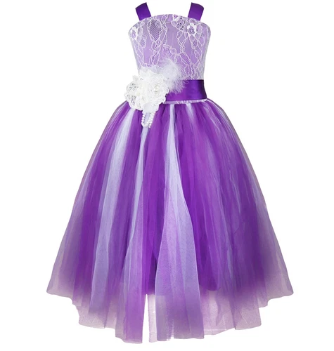 Flower Girl Dress Pageant Wedding Bridesmaid Formal Kids Party Princess Dresses - Picture 59 of 83