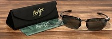 NEW MAUI JIM HOOKIPA 407-02 RX-ABLE SUNGLASSES Gloss Black Neutral Grey Lense