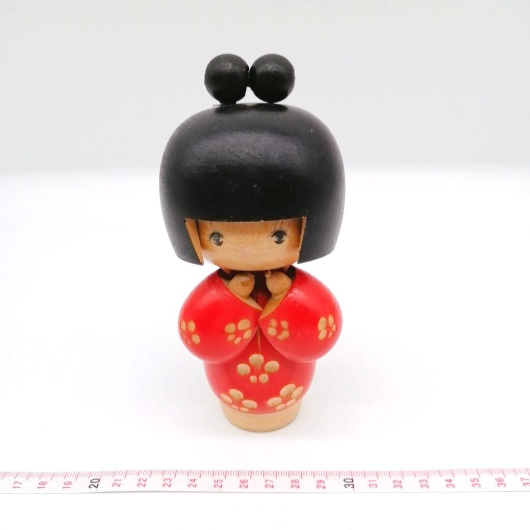 15cm Vintage Japanese Creative KOKESHI Doll – Hand-Painted by KOHO