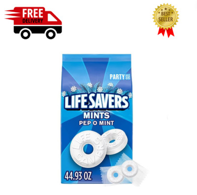 Life Savers Pep-O-Mint Breath Mints Hard Candy, Party Size - 44.93 oz