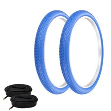 PRO TIRES 26 x 2.125 Blue/White G-5009 W/ HEAVYDUTY TUBES