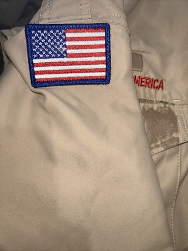 Vented Microfiber Poly Boy Scout BSA UNIFORM SHIRT Mens Medium Short Sleeve I23 - Picture 7 of 8