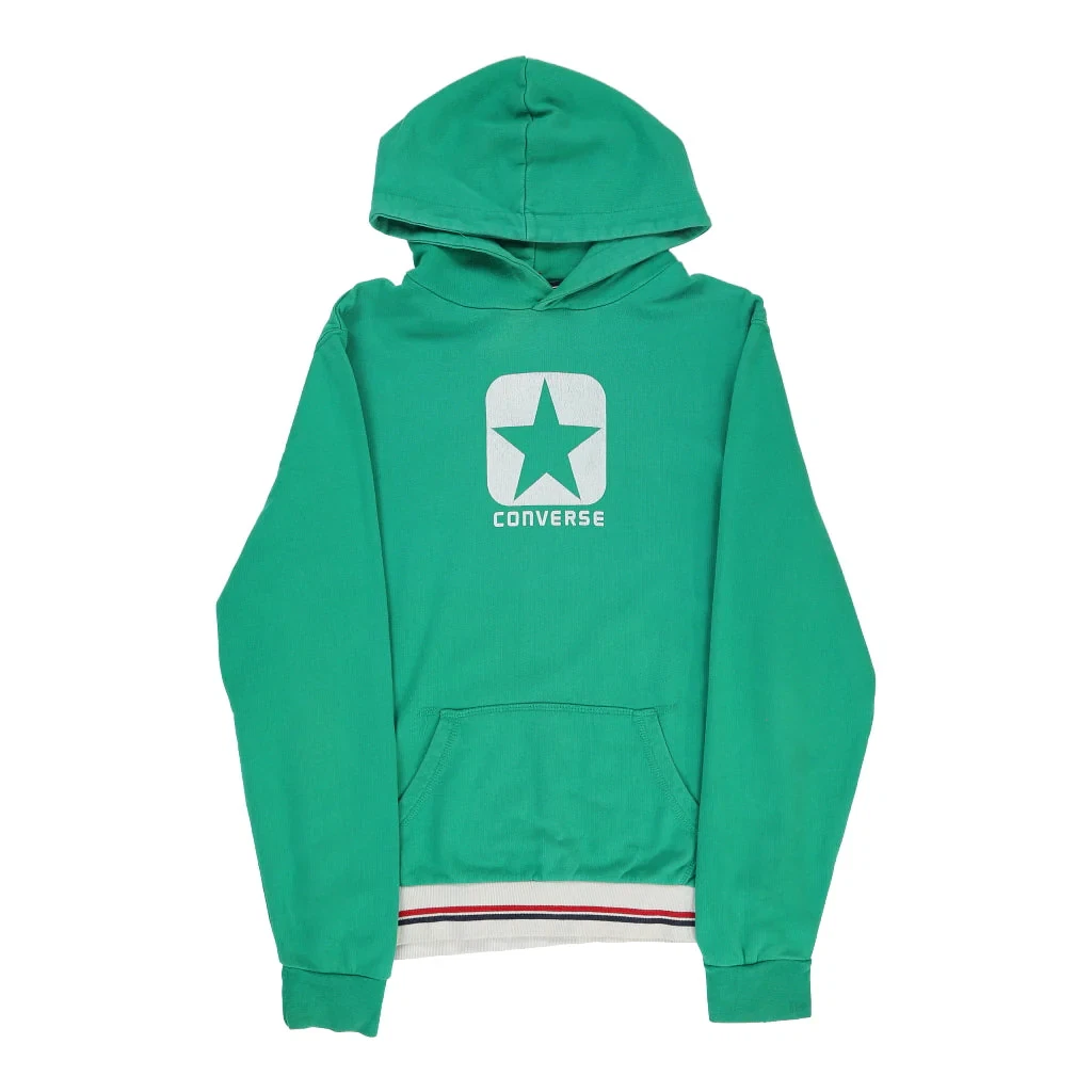 Green converse hoodie sale