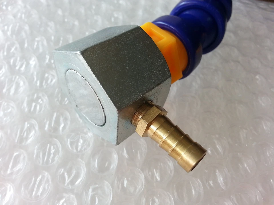 1/2" Single Hole Magnetic Base + 12'' 300mm Length Coolant Hose for Milling - Image 2 of 4