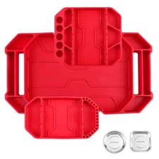 WORKPRO 5PCS Non-Slip Tool Tray Magnetic Parts Tool Tray Silicone Tool Organizer