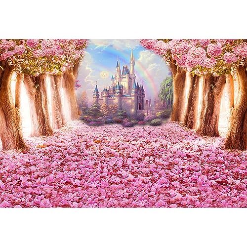 YongFoto 3x2m Vinile Sfondo Fotografico Petalo cadente Tunnel romantico (c6G)