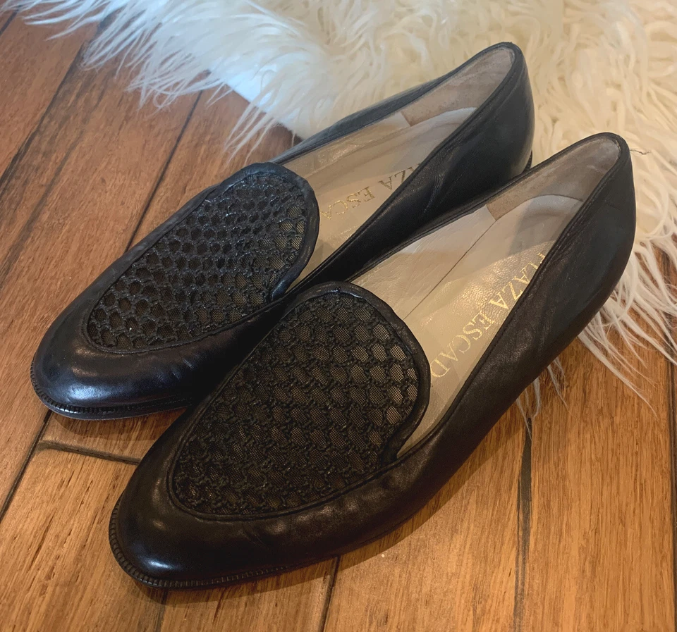 Zapatos mocasines de cuero suave ESCADA the Plaza para mujer 6,B Foto 2 de 4