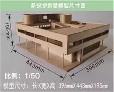1/50 1/75 3D Wooden DIY Model Building Kits Villa Assembly Kits Set Gifts