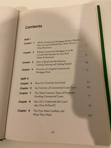 Getting Started As A Commercial Mortgage Broker HARDCOVER BOOK (business) - Picture 8 of 15