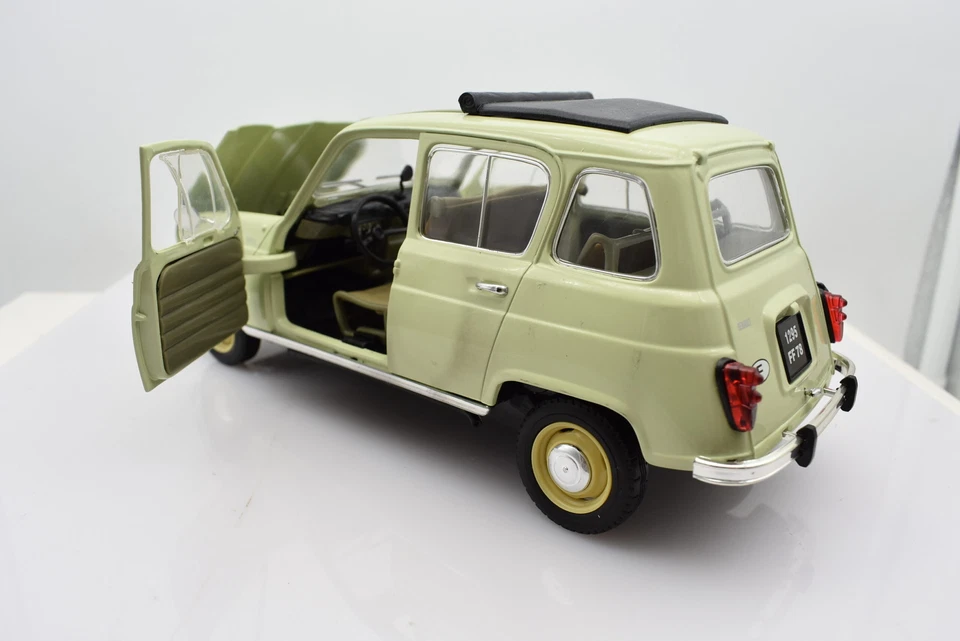 Modellino auto scala 1:18 RENAULT 4 L r4 diecast modellismo da collezione solido - Immagine 3 di 4
