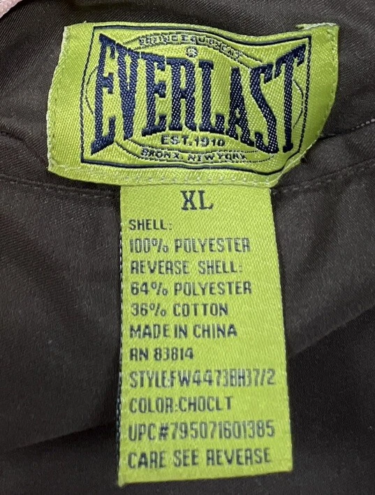 Chaqueta con Capucha Everlasting Para Mujer Reversible Cremallera Completa Marrón Rosa XL Foto 3 de 4