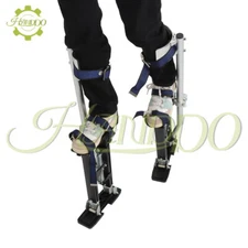 15 to 23 Inch Adjustable Drywall Stilts Painters Walking Finishing Tools Black