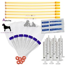 6 Flex Tip Complete AI Kits Dog ArtificiaI Insemination Tube Sheath Canine Breed