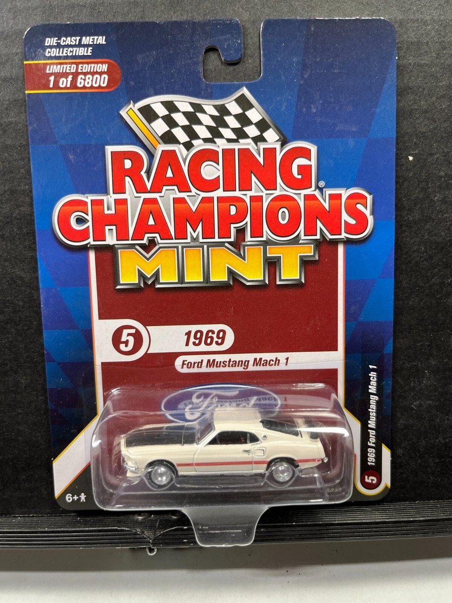 1/64 RACING CHAMPIONS MINT 1969 FORD MUSTANG MACH 1 #5 WHITE | eBay