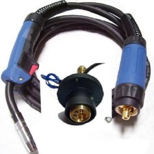 Schweißbrenner MB15  4 m und Zentralanschluss Umbauset Euro Anschluss Brenner