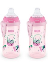 NUK Active Spill Proof Sippy Cup, 10 oz, 2 Pack