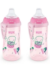 NUK Active Spill Proof Sippy Cup, 10 oz, 2 Pack