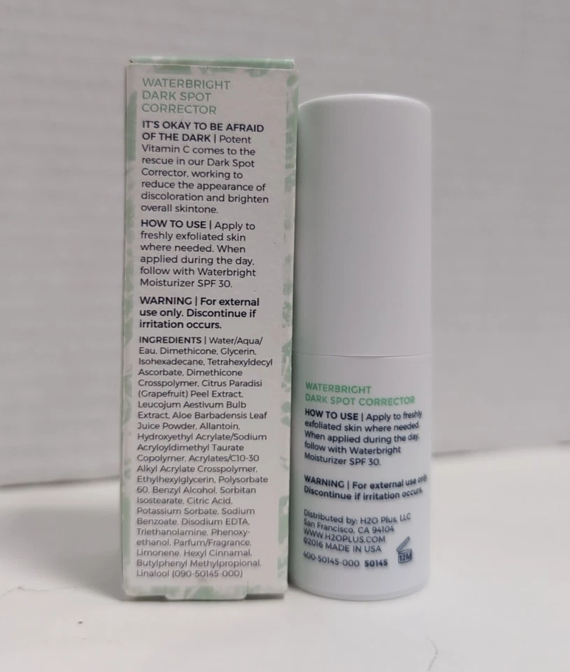 H2O+ Waterbright Dark Spot Corrector - Fades Spots - 0.5oz / 15ml - NEW IN BOX - Image 3 of 3