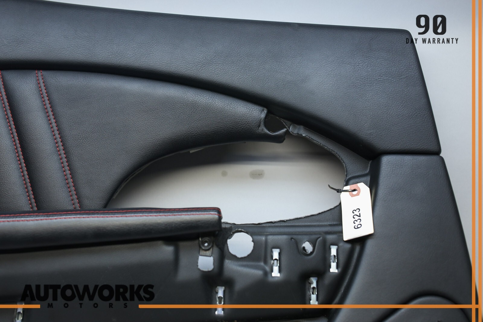 04-08 Maserati Quattroporte M139 Rear Left Side Interior Door Panel Black OEM