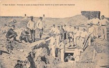 CPA 38 4. REGT DES GENIE MINENARBEITEN IM ERBSENLAGER EINGANG IN DIE GALERIE APR