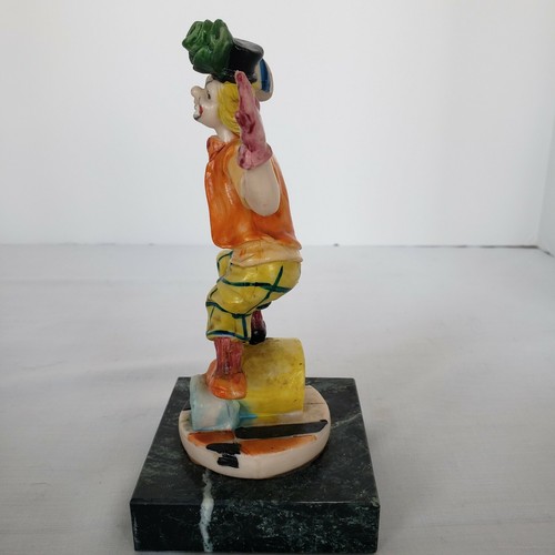 Charles Seruya Handpainted Clown Figurine on Marble Base - Bild 3 von 12