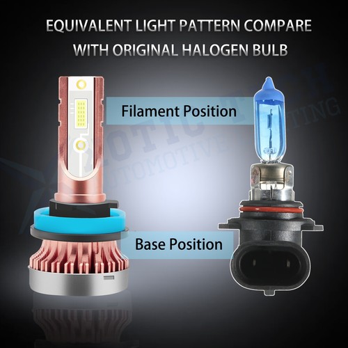 Ice Blue 8000K LED High Low Beam 9005 Fog Light H11 For Toyota 4Runner 2010-2013 - Picture 8 of 13
