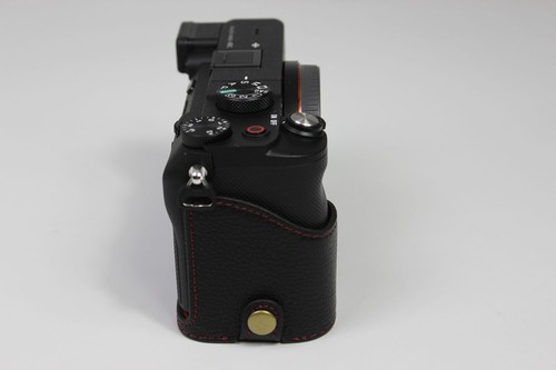 Genuine Real Leather Half Protector Case Grip for Sony Alpha A7C Camera - Picture 7 of 19
