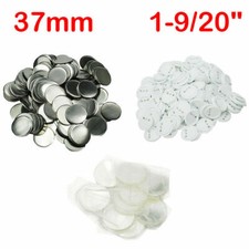 37mm Blank Metal/ABS Pin Badge Button Supplies for Badge Maker Machine Newly