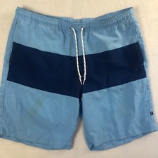 Chaps Swim Trunks Mens XL Blue Board Shorts Bathing Suit Lined Pocket