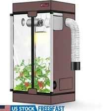 Indoor Hydroponic Grow Tent 1680D Mylar High Reflective Waterproof Metal Frame