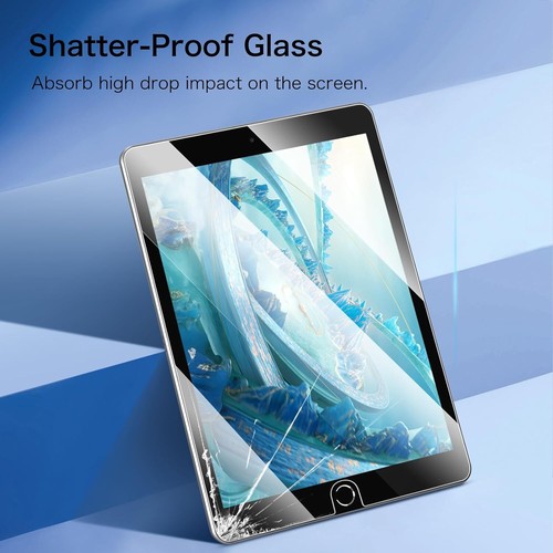 Tempered Glass Screen Protector for iPad 9th/8th/7th Gen 10.2 Inch Anti Scratch - 第 4/9 張圖片