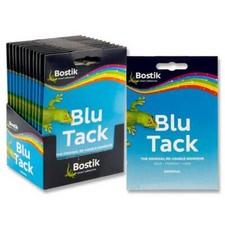 Bostik Blu Tack Original Blue Sticky Reusable Tac Economy Handy Size 60g