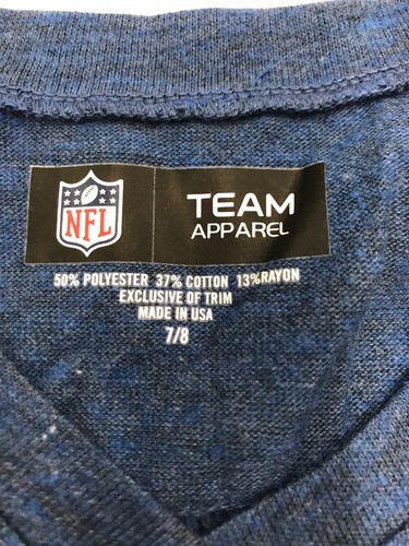 NFL Team Apparel Indianapolis Colts Navy Heart Shoe Size 7/8 Girls Nice New Rare - Picture 2 of 4