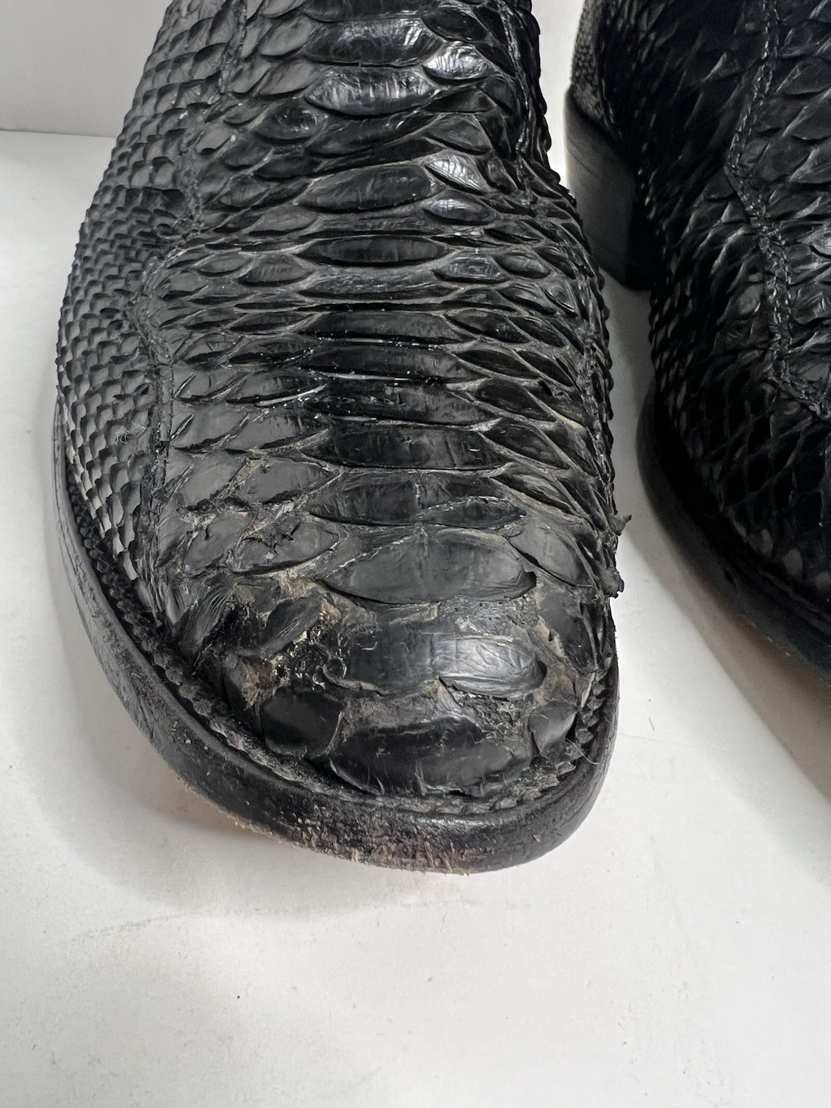 Rare Dan Post Python Snake Skin Boots Cowboy West… - image 3