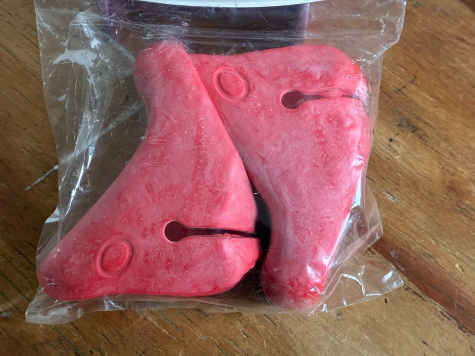 Novo Hudz Campagnolo 10s Capuzes de Alavanca de Freio Roubaix Vermelho Macio no Pacote Fabricado nos EUA - Imagem 4 de 4