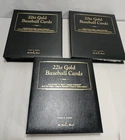 Danbury Mint 22 KT Gold Baseball Card Set - 3 Books / 156 cards in all - 1996