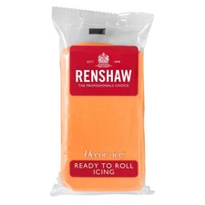 Renshaw Tiger Orange Ready to roll icing 250g 250 g (Pack of 2),