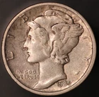 1935 D  MERCURY DIME | FRESH FROM ORIGINAL COLLECTION | LOT CC-671