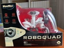 WowWee White Roboquad Robo Quad Full Size Robot Remote R/C UNTESTED Collectible