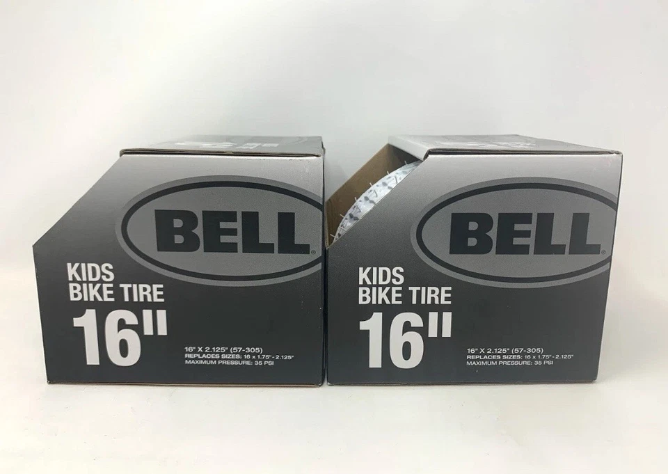 2 X Bell Kids Bike Tire Kids Bicycle Tire White 16" X 2.125" Fits 1.75"-2.125" - Image 4 of 4