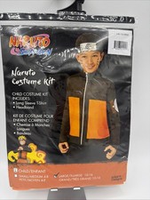 Naruto Shippuden Child Costume - Size Large/XL 10-16 LONG SLEEVE TSHIRT HEADBAND