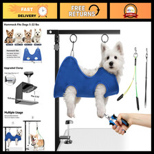Dog Grooming Arm with Hammock  Haunch Holder for Small Dogs - Adjustable Table