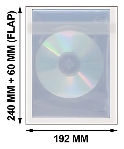 400 OPP Plastic Wrap Bag for DVD Case 57mm
