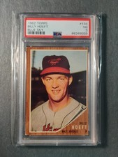 1962 Topps Billy Hoeft #134 Blue Sky PSA 3 VG