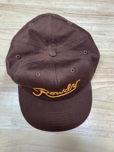 River Road Clothing Fishing Hat Youth ROWDY Snapback Hat Cap Brown Stash It Pckt - Picture 6 of 12