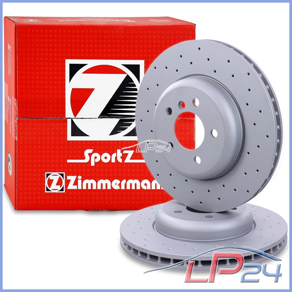 ZIMMERMANN DISQUES DE FREIN SPORT Ø348 + PLAQUETTES + CONTACT AVANT POUR BMW SÉR - Photo 2/4