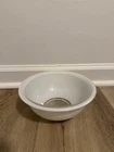 Pyrex White Clear Bottom Vintage Glass 1.5 L Nesting Mixing Bowl #323 Corning
