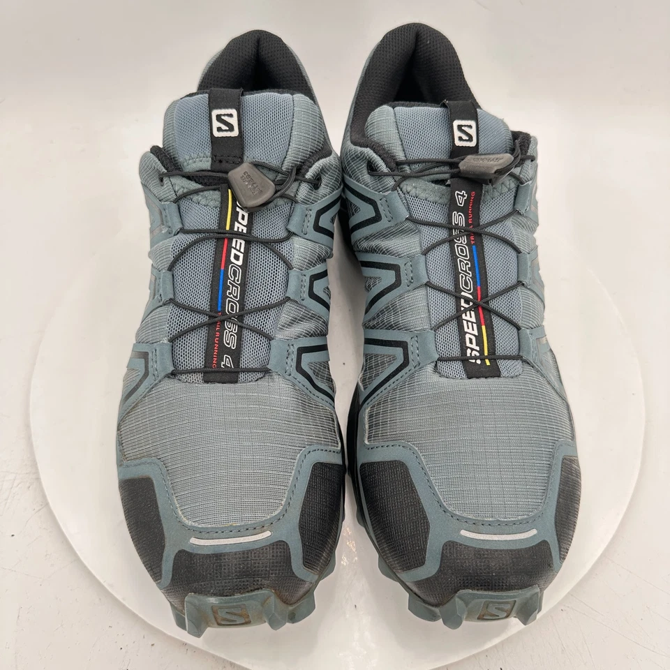 Salomon Speedcross 4 Hombres Talla 11 407409 Gris Negro Trail Running Zapatos Foto 3 de 4