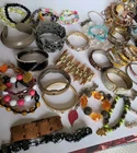Vintage To Now Craft Junk Jewelry Lot Bracelets Costume Repair Re-purpose