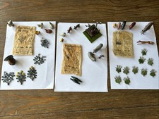Britains Miniature Garden Flowers And Accessories Some Original Packaging (Lead)